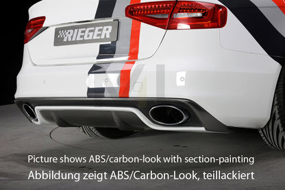 Rieger 00055549 Audi B8 B81 Rear Diffuser (A4 & S4) 1 | ML Performance EU Car Parts