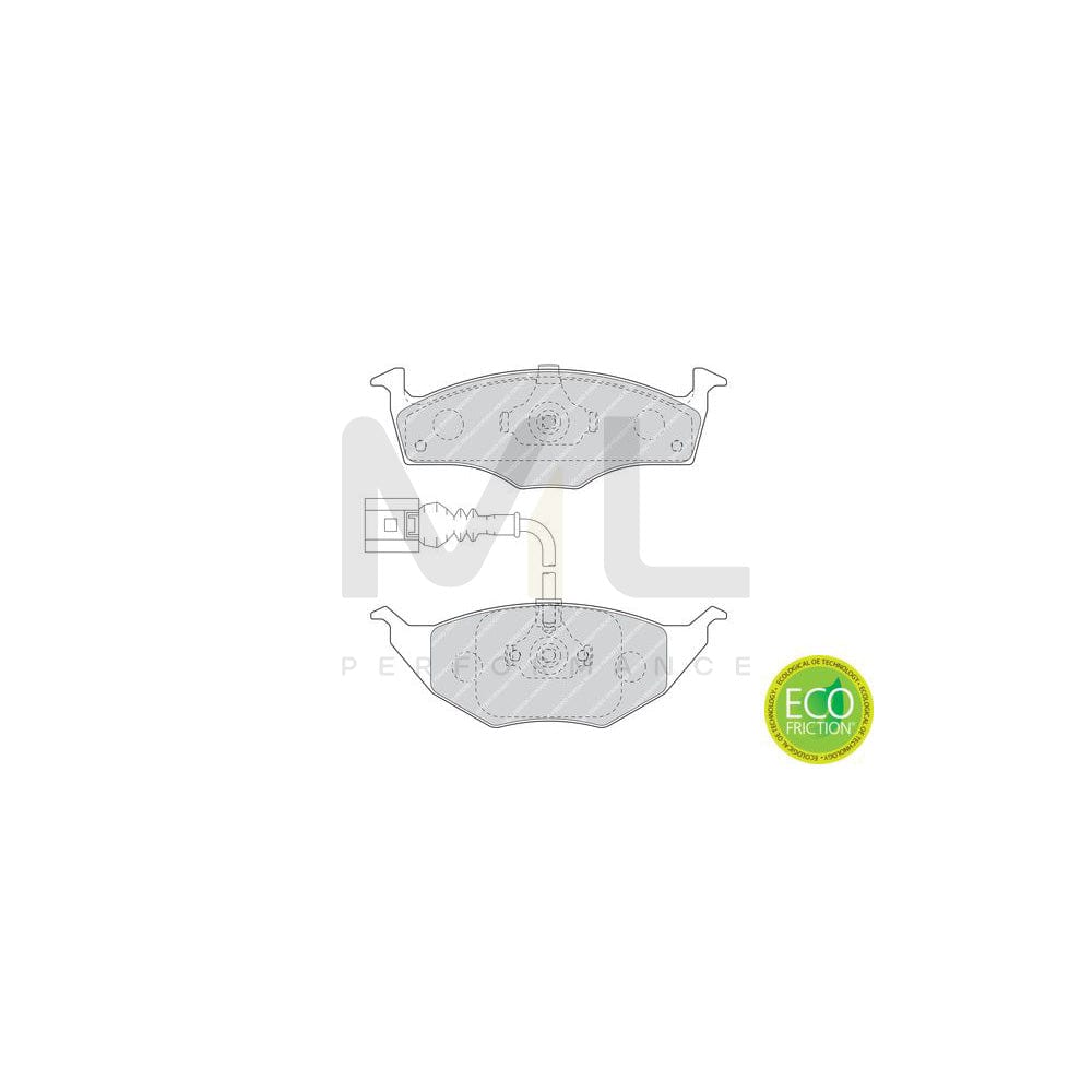 Ferodo Fdb5037 Brake Pad Set For Kia Picanto Iii (Ja) With Acoustic Wear Warning, With Accessories | ML Performance Car Parts