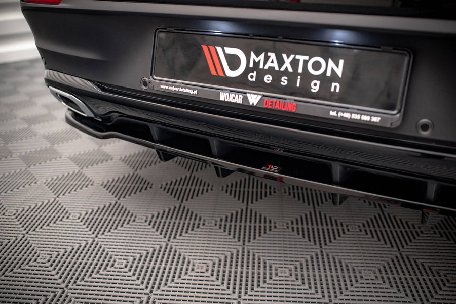 Maxton Design Mercedes Benz GLE Coupe AMG-Line C167 Central Rear Splitter (with Vertical Bars)