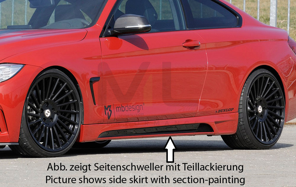 Rieger 00053472 BMW 4 Series F32 F33 Side Skirt 1 | ML Performance EU Car Parts