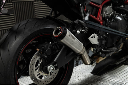 Scorpion PKA135SEO Kawasaki Z H2 Red Power Slip-On - Brushed Stainless Steel Sleeve | ML Performance EU EU