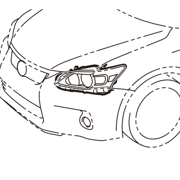 Genuine Lexus 81130-76022 CT Phase 1 O/S Front Headlight