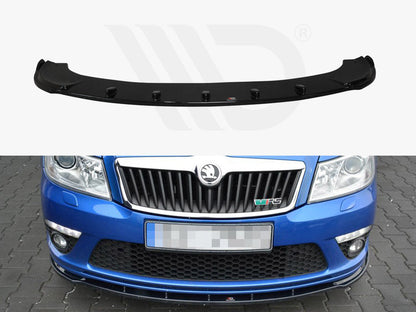 Maxton Design SK-OC-2F-RS-FD1T Front Splitter Skoda Octavia MK2 Vrs Facelift (2008-2013) | ML Performance EU Car Parts