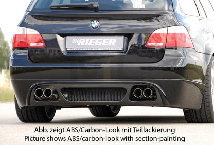 Rieger 00053617 BMW 5 Series E61 Rear Diffuser 1 | ML Performance EU Car Parts