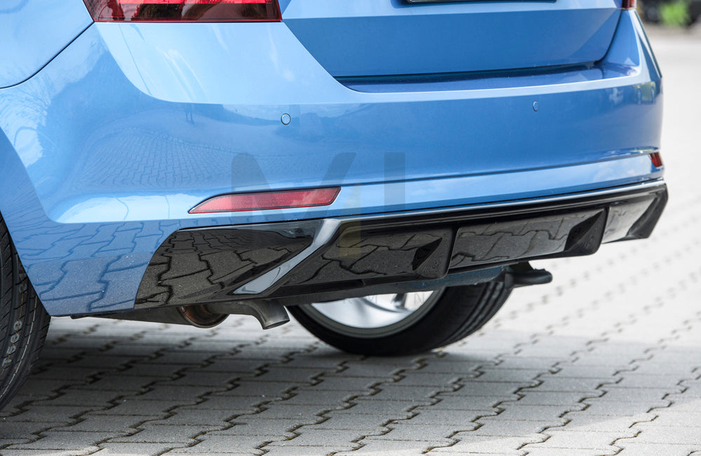Rieger 00088095 Skoda NH Rapid Rear Diffuser 1 | ML Performance EU Car Parts