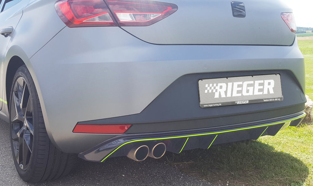 Rieger 00088031 Seat 5F Leon Rear Diffuser 3 |ML Performance UK Car Parts