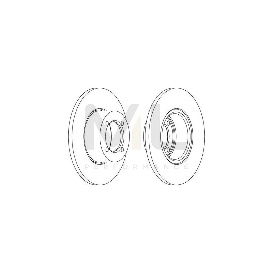 FERODO DDF001-1 Brake Disc Solid | ML Performance Car Parts