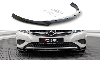 Maxton Design ME-A-176-FD2T Front Splitter V.2 Mercedes Benz A-Class W176 | ML Performance UK Car Parts