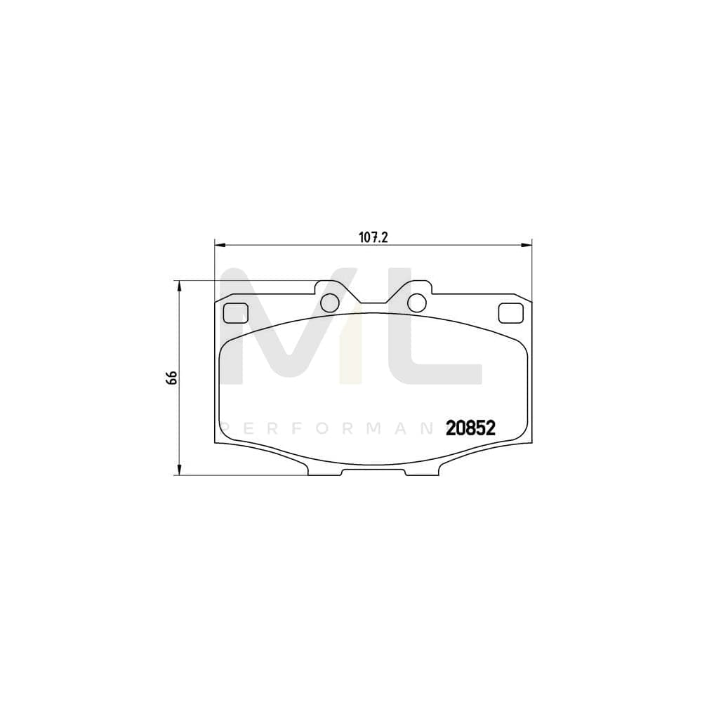 Brembo P 83 006 Brake Pad Set Excl. Wear Warning Contact | ML Performance Car Parts