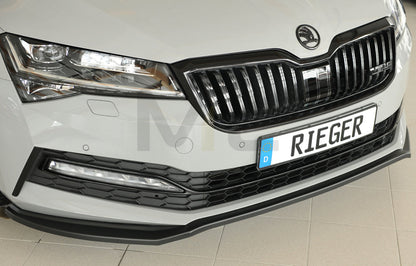 Rieger 00079047 Skoda 3T 3V Superb III Front Splitter 6 | ML Performance EU Car Parts