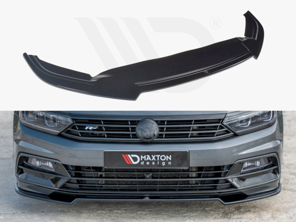 Maxton Design VW-PA-B8-RLINE-FD2T Front Splitter V.2 VW Passat R-line B8fits
only | ML Performance UK Car Parts