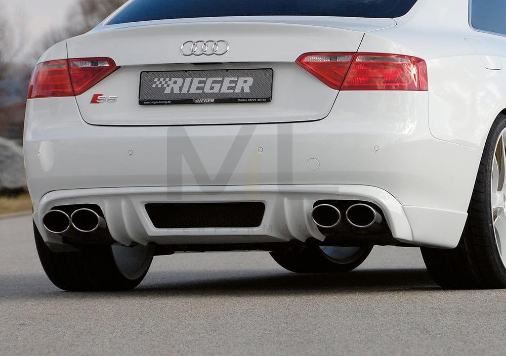 Rieger 00055426 Audi B8 B81 A5 Rear Diffuser 1 | ML Performance EU Car Parts