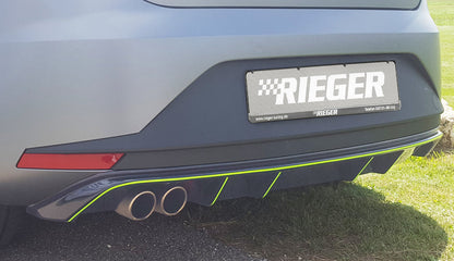 Rieger 00088031 Seat 5F Leon Rear Diffuser 2 |ML Performance UK Car Parts