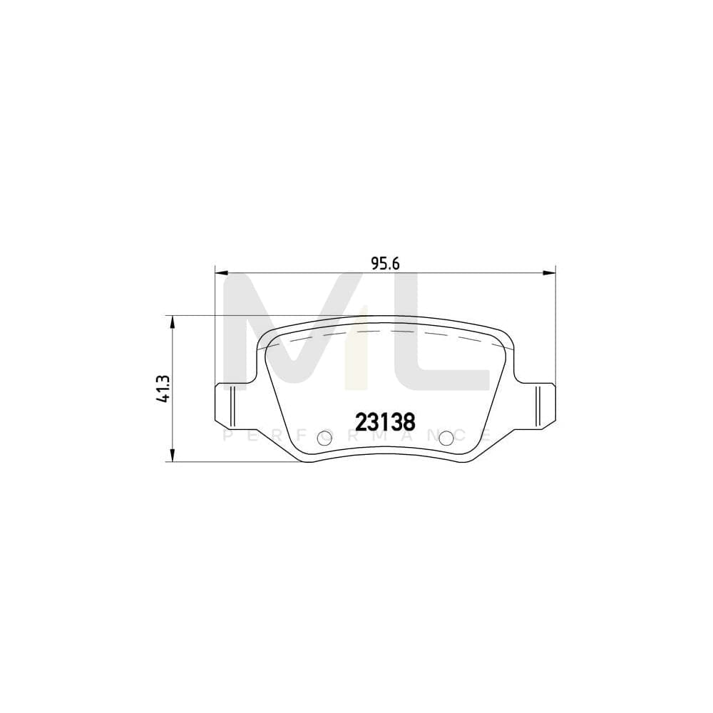 Brembo P 50 090 Brake Pad Set Excl. Wear Warning Contact, With Brake Caliper Screws | ML Performance Car Parts