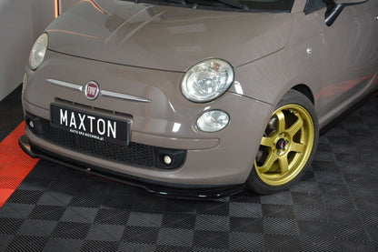 Maxton Design Fiat 500 Hatchback (Pre-Facelift) Front Splitter V.2