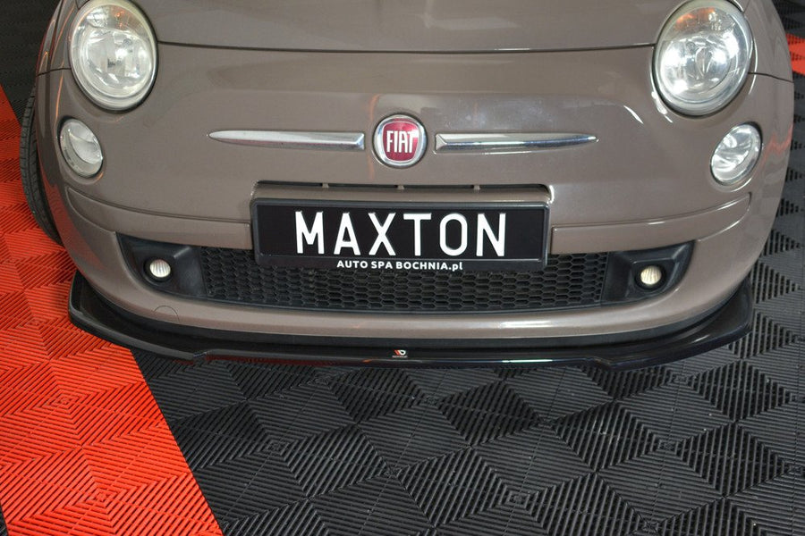 Maxton Design Fiat 500 Hatchback (Pre-Facelift) Front Splitter V.2