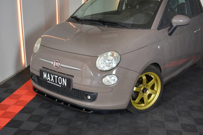 Maxton Design Fiat 500 Hatchback (Pre-Facelift) Front Splitter V.1