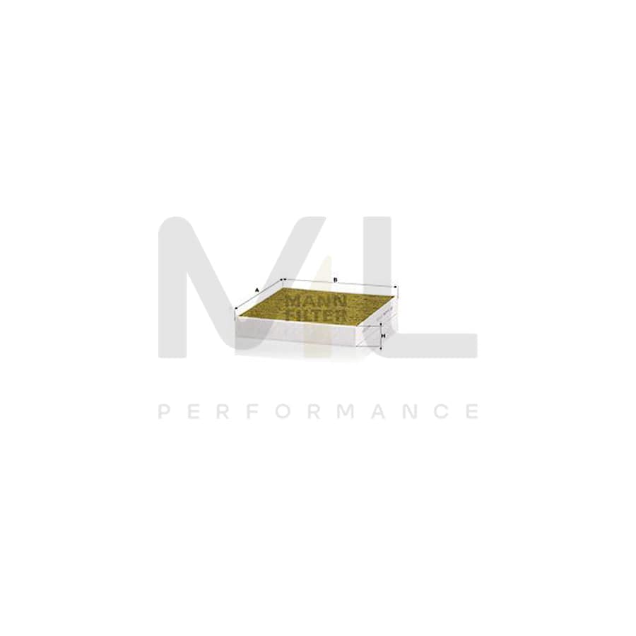 MANN-FILTER FP 24 003 Pollen filter Activated Carbon Filter, Activated Carbon Filter with polyphenol, Particulate filter (PM 2.5), with antibacterial action, with fungicidal effect | ML Performance Car Parts