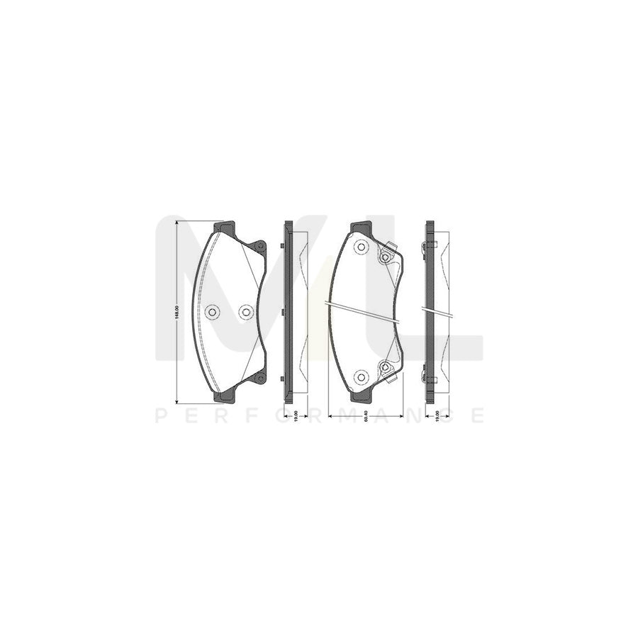 Bosch 0986Tb3104 Brake Pad Set Excl. Wear Warning Contact | ML Performance Car Parts