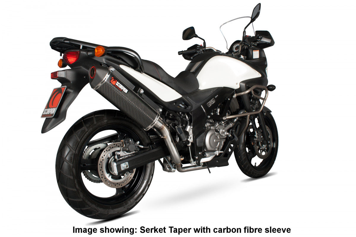 Scorpion RSI114SEO Suzuki DL650 V-Strom Serket Parallel Slip-On - Brushed Stainless Steel Sleeve | ML Performance EU EU