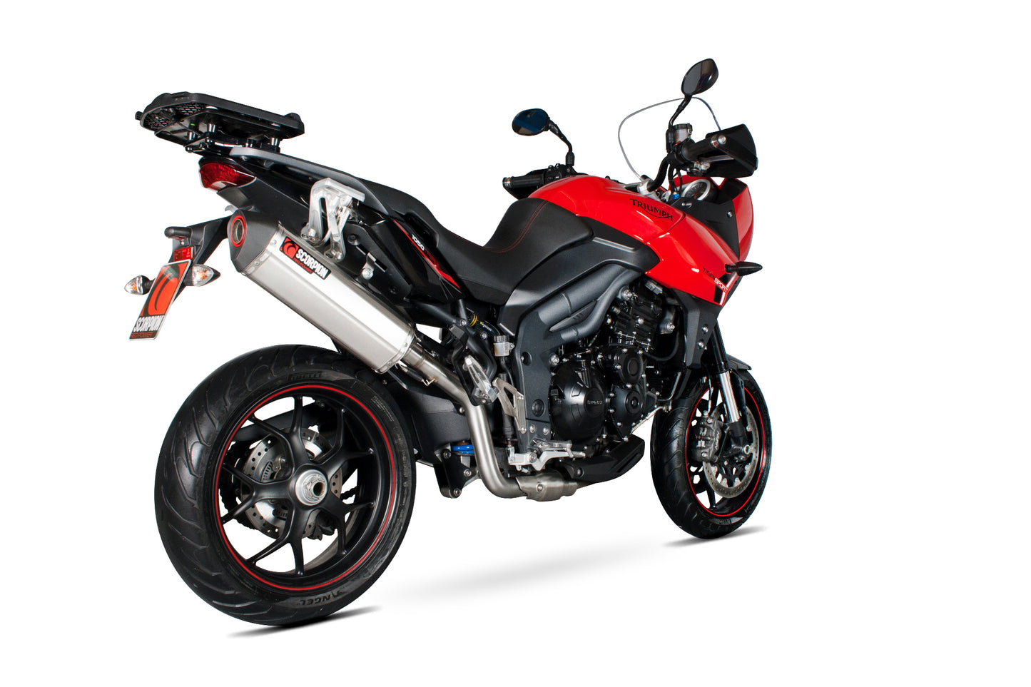 Scorpion RTR78SEO Triumph Tiger 1050 Sport  Serket Parallel Slip-On - Brushed Stainless Steel Sleeve | ML Performance EU EU