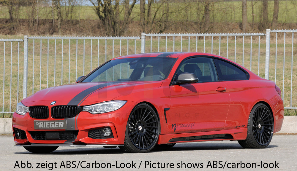 Rieger 00053470 BMW 4 Series F32 F33 F36 Front Splitter 9 | ML Performance EU Car Parts