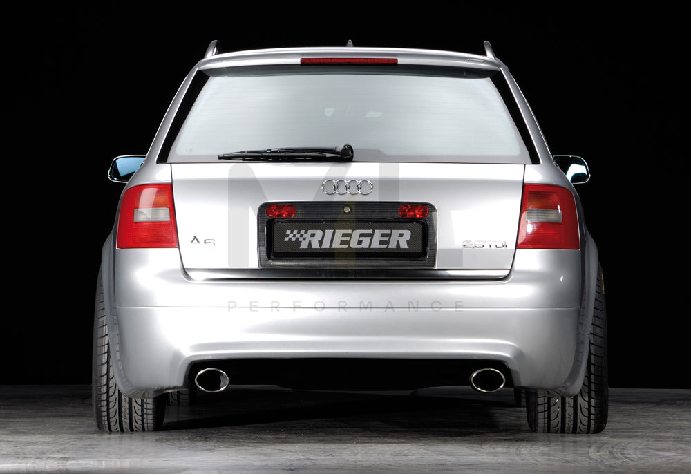 Rieger 00055308 Audi 4B A6 Rear Diffuser - S6-Look 3 | ML Performance EU Car Parts