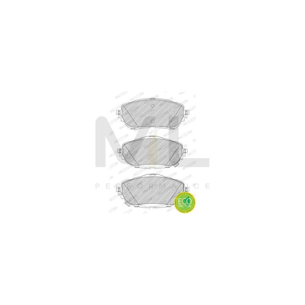 Ferodo Premier Eco Friction Fdb1137 Brake Pad Set Incl. Wear Warning Contact, With Piston Clip, Without Accessories | ML Performance Car Parts