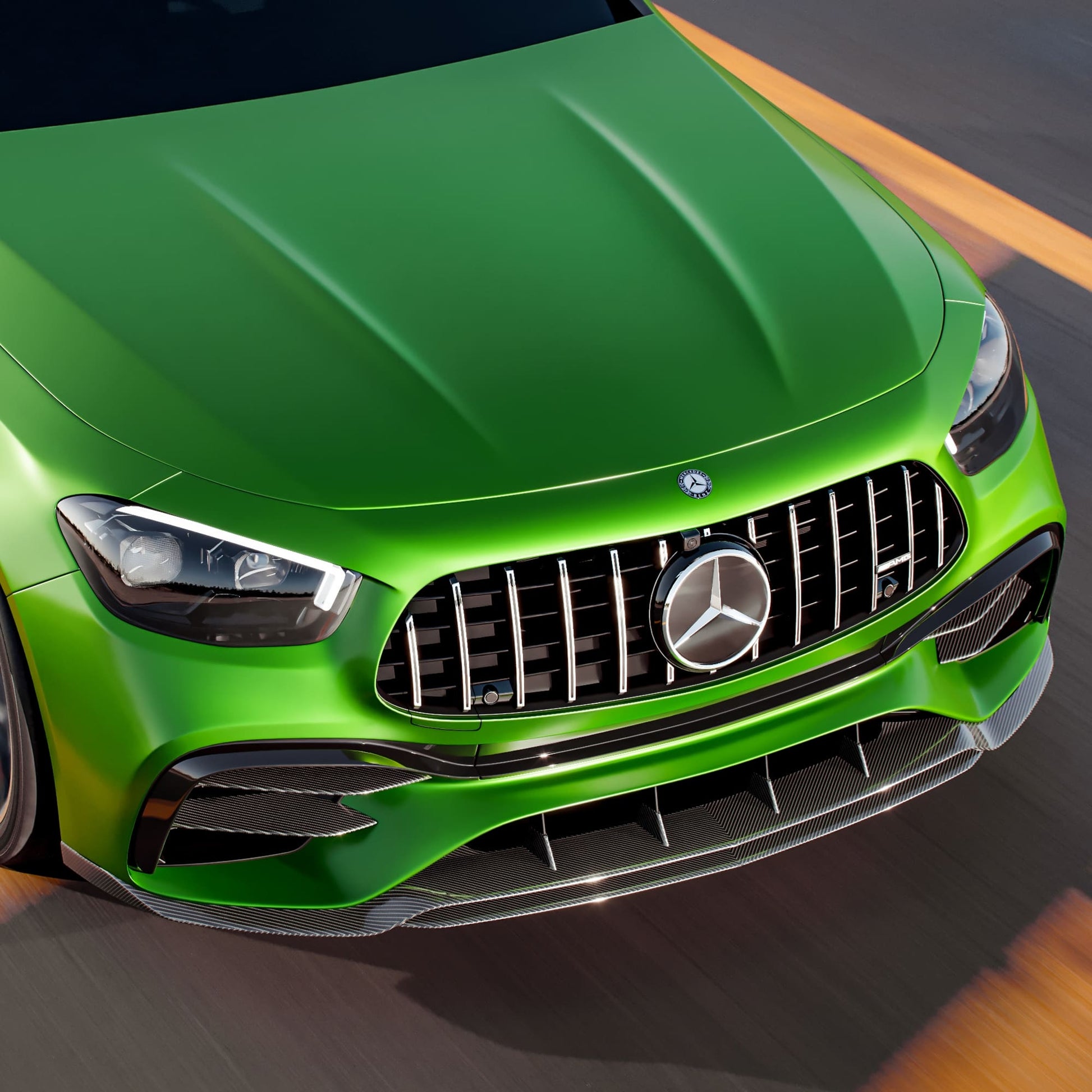 MANHART CARBON FRONT BUMPER INSERTS FOR MERCEDES-AMG E 63 (S)