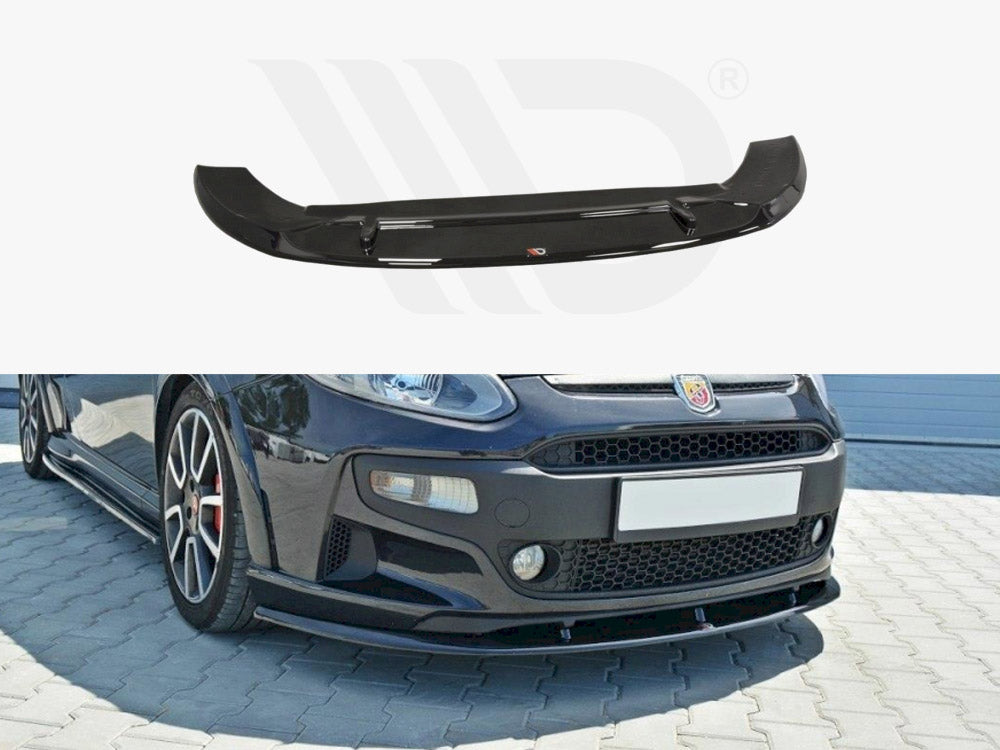 Maxton Design FI-PU-EVO-AB-FD1T Front Splitter V.1 Fiat Punto Evo Abarth (2010-2014)fits | ML Performance UK Car Parts