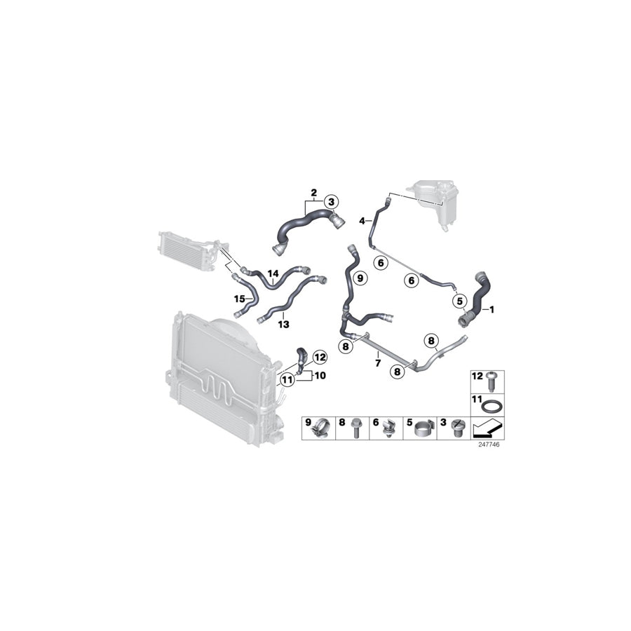 Genuine BMW 17127612816 E89 Refrigerant Pipe (Inc. Z4 18i, Z4 20i & Z4 28i) | ML Performance EU Car Parts