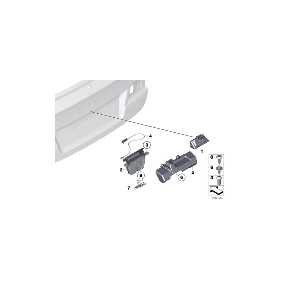 Genuine BMW 51242993907 E84 Striker Trunk Lid (Inc. X1 18d, X1 28iX & X1 20d ed) | ML Performance EU