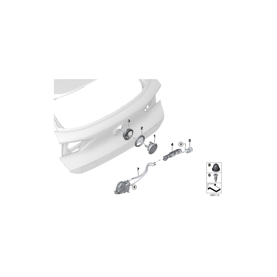 Genuine BMW 51247464415 F39 Trunk Lid Lock (Inc. Cooper ALL4, X2 16d & Cooper D) | ML Performance EU