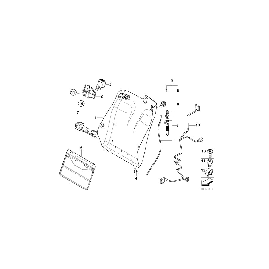 Genuine BMW 52107153476 E46 Clip For Hose Line (Inc. 325Ci, 318Ci & 330Ci) | ML Performance EU Car Parts