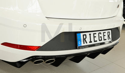Rieger 00088134 SEAT 5F Leon FR Rear Diffuser 4 | ML Performance EU Car Parts