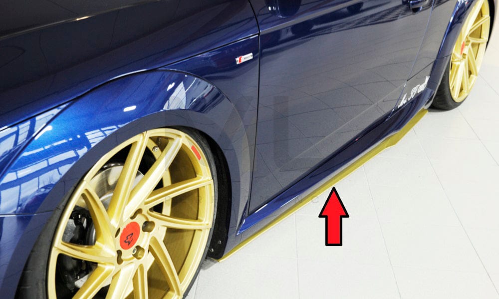 Rieger 00055172 Audi 8J-FV 8S Side Skirt Splitter (TT, TTS & TTRS) 4 | ML Performance UK Car Parts