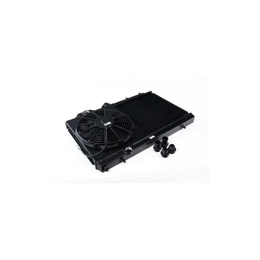 CSF Race Radiator For Mitsubishi Evo 7/8/9 - Full Size Slim Radiator - Black | ML Performance UK Car Parts