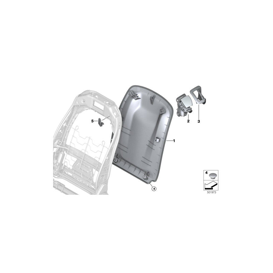 Genuine BMW 52209484068 G07 Rear Panel ELFENBEINWEISS (Inc. X7 50iX, X7 M50iX & X7 30dX) | ML Performance EU