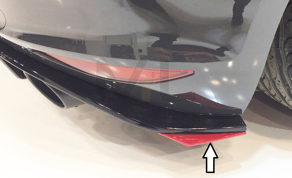 Rieger 00059578 VW Mk7 Golf GTI Clubsport Rear Side Splitter 1 | ML Performance EU Car Parts