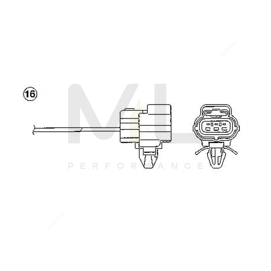 NTK Lambda Sensor - Oxygen / O2 Sensor OZA186-F3 (NGK 0289) - Mazda | ML Car Parts UK | ML Performance