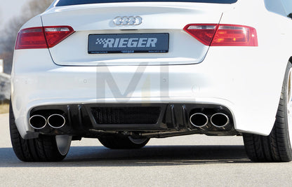 Rieger 00099064 Audi B8 B81 A5 Rear Diffuser 1 | ML Performance EU Car Parts