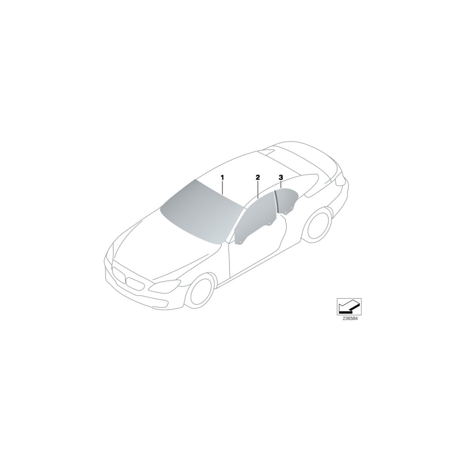 Genuine BMW 51317227338 Cover, Windshield (Inc. 640dX, 650i & 650iX 4.4) | ML Performance EU