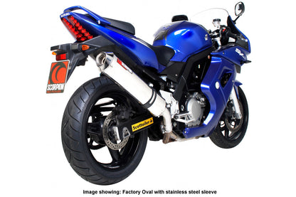 Scorpion ESI75SEM Suzuki SV650 Factory Round Slip-On - Polished Stainless Steel Sleeve | ML Performance EU EU