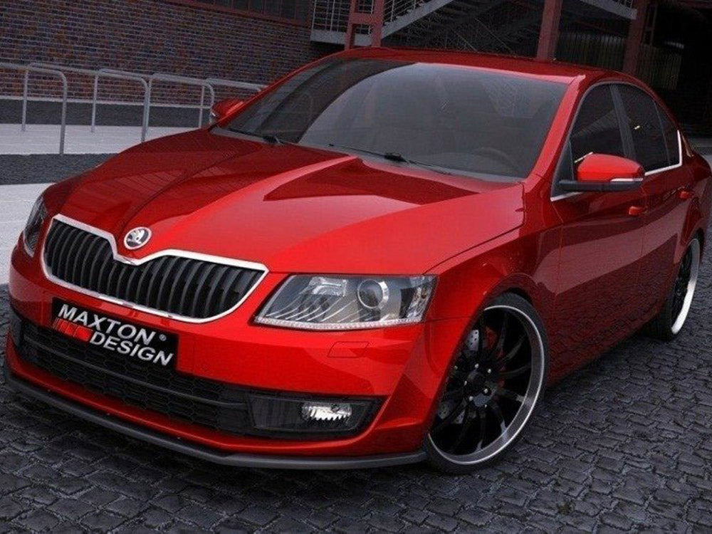 Maxton Design SK-OC-3-FD1T Front Splitter Skoda Octaviafits | ML Performance UK Car Parts
