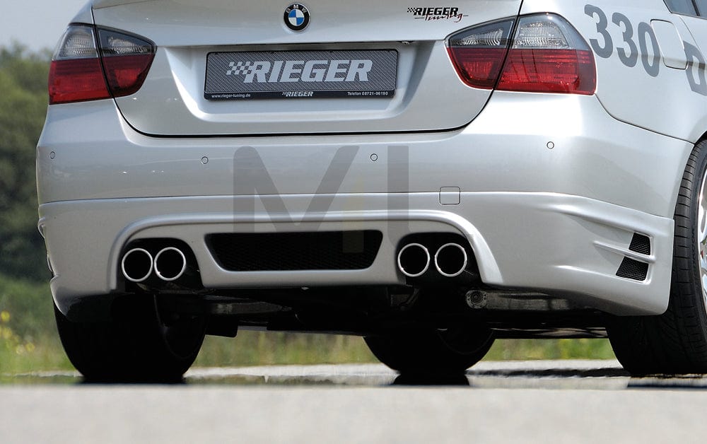 Rieger 00053407 BMW 3 Series E90 E91 Rear Diffuser 1 | ML Performance EU Car Parts