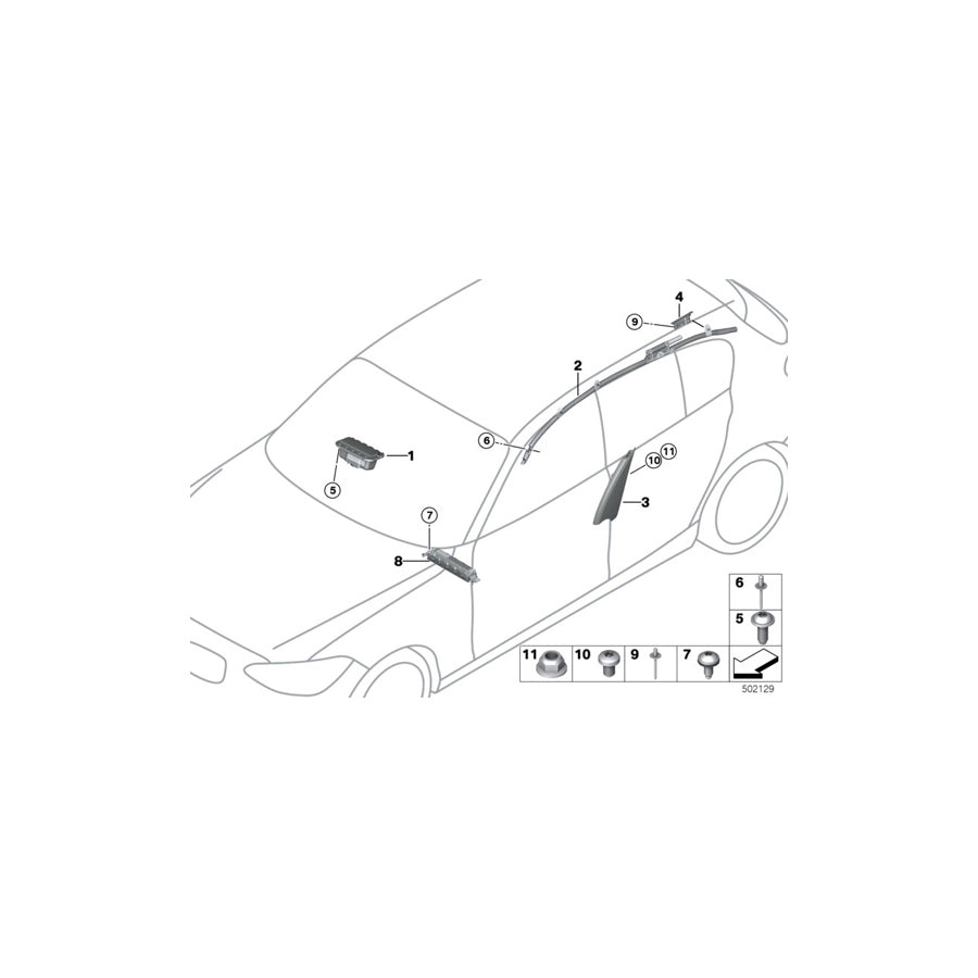 Genuine BMW 72127340136 F33 F33 Side Airbag, Front Right Seat OYSTER 71 (Inc. 425d, 435i & 435iX) | ML Performance EU Car Parts