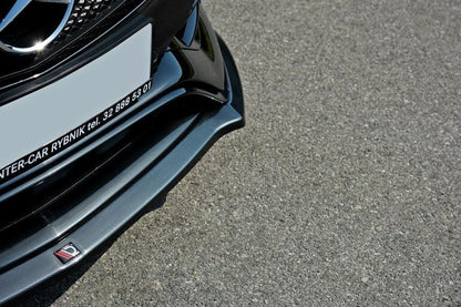 Maxton Design Mercedes Benz A-Class AMG-Line / A45 AMG W176 (Facelift) Front Splitter V.1