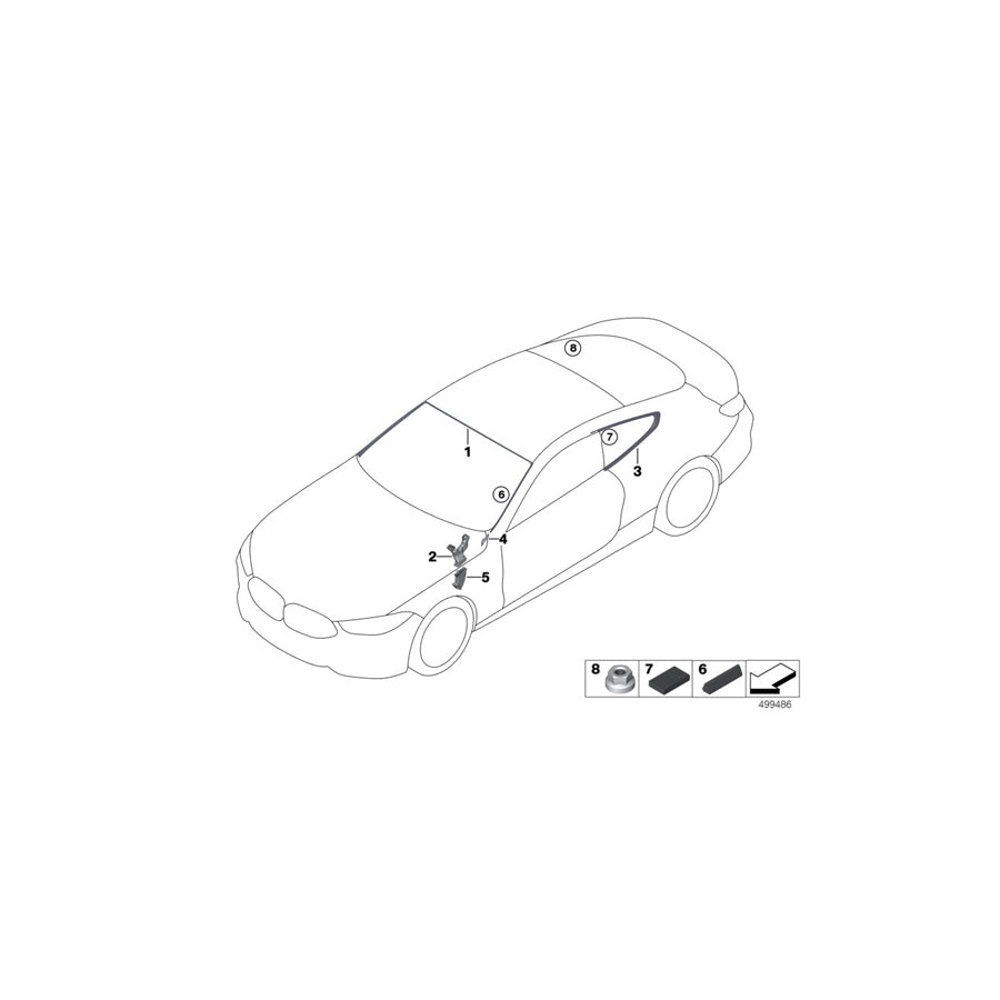 Genuine BMW 51319883762 F91 G14 Cover, Windshield, Top (Inc. 840dX, M850iX & 840i) | ML Performance EU