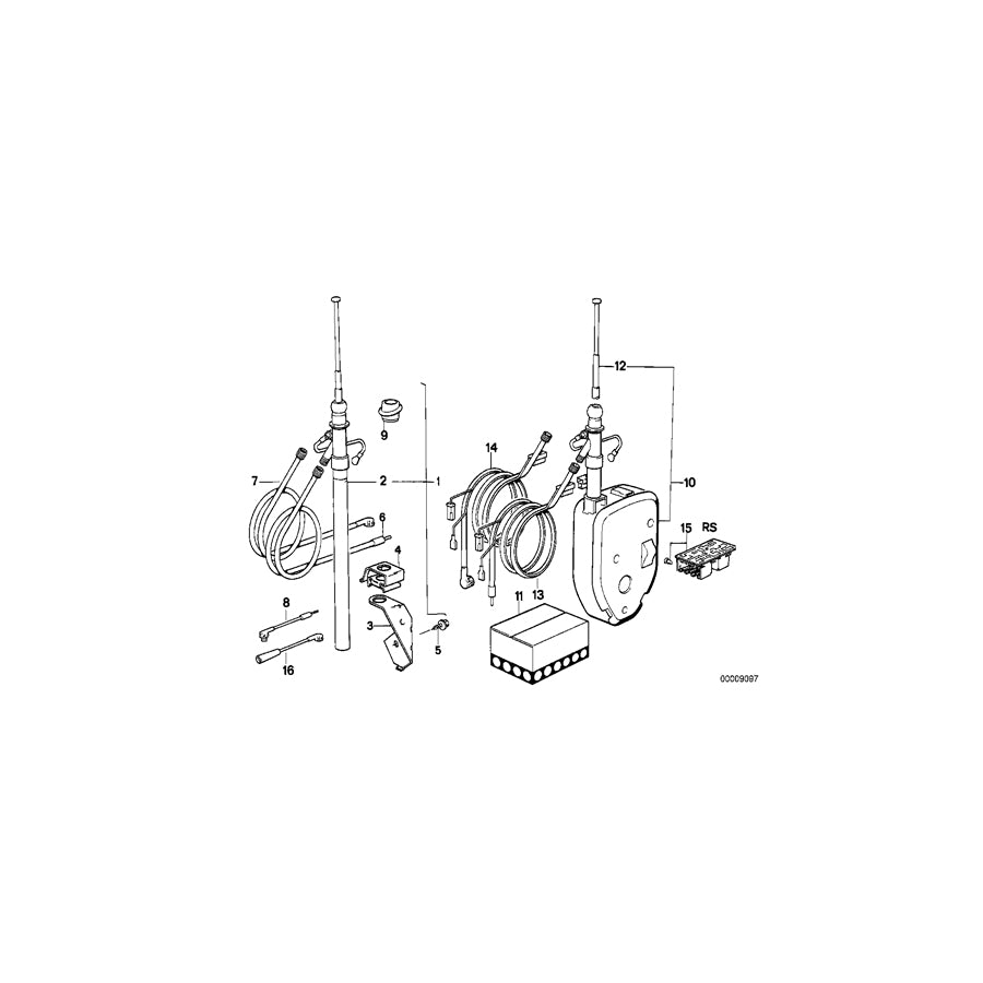 Genuine BMW 65211394200 E30 E36 Antenna Cable 4590MM (Inc. 325i, 318tds & M3) | ML Performance EU Car Parts