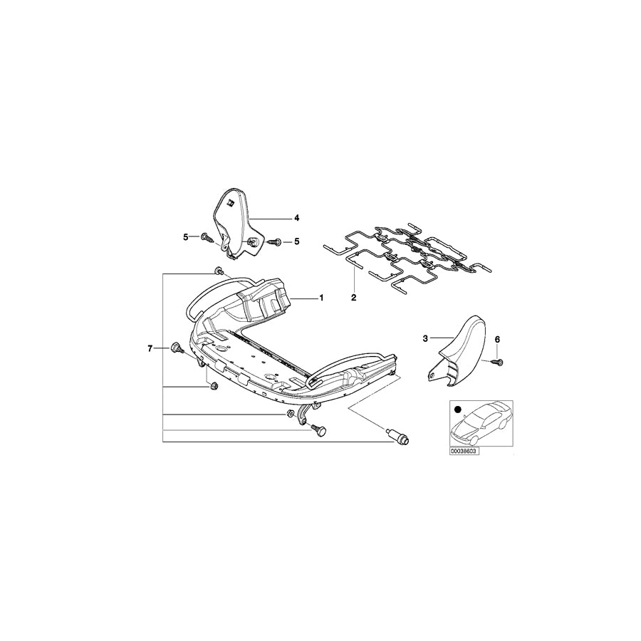 Genuine BMW 52108255359 E46 E64 Covering Inner Left SCHWARZ (Inc. 630i, 650i & 323Ci) | ML Performance EU Car Parts
